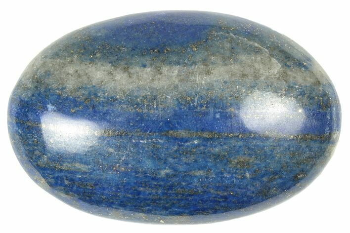 Polished Lapis Lazuli Palm Stone - Pakistan #250687